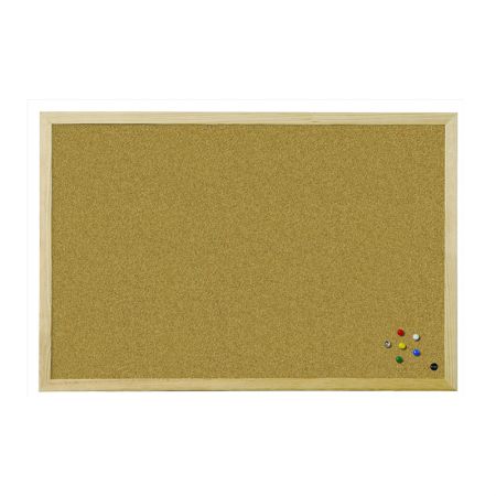 Korķa tāfele BI-OFFICE BUDGET 80x60, priedes rāmis (250-06734)