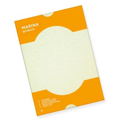 Dekoratīvais papīrs MARINA 90g, A4, krēmkrāsā, 50 lapas/paka (100-09629)
