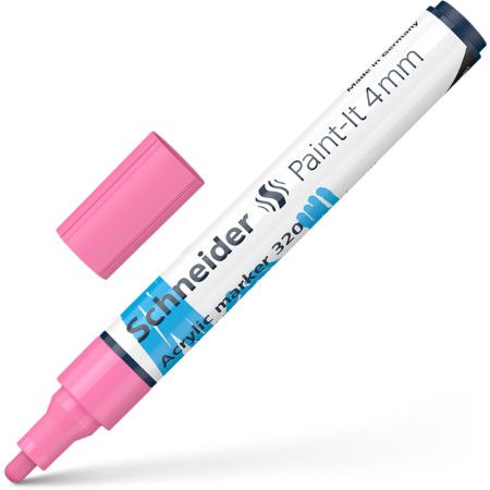 Akrila marķieris SCHNEIDER Paint-it 320, 4mm, gaisi rozā (200-14324)