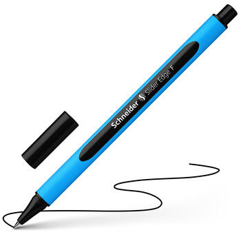 Lodīšu pildspalva SCHNEIDER SLIDER EDGE 0.5 mm, zils korpuss, melna tinte (200-05204)