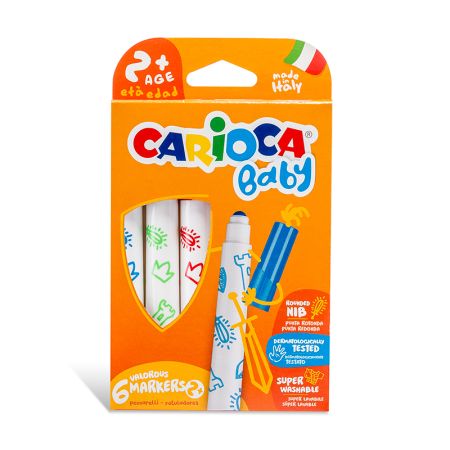 Flomāsteri bērniem CARIOCA BABY-Superwashiable 6 krāsas (200-10589)