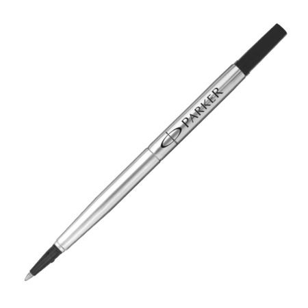 Serdenis rolleram PARKER QUINKFLOW M, 0.7mm, melna tinte, 1 gab/blisterī (200-12783)