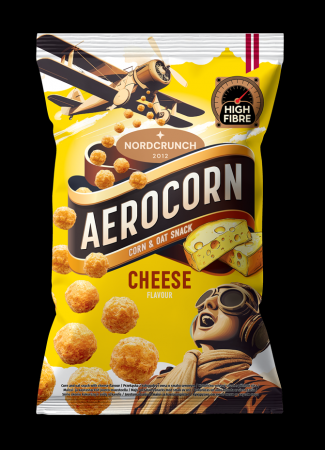 Aerocorn kukurūzas un auzu uzkoda ar siera garšu 100g (450-27883)