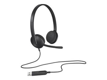 Austiņas LOGITECH H340 USB, melnas (250-08355)