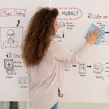 Plēve - pielīmējama baltā tāfele BI-OFFICE DRY ERASE SURFACE 60 x 90 cm, balta krāsa (250-06991)