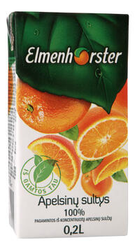 Sula ELMENHORSTER Apelsīnu 100%, ar vit., 0.2l (450-16470)