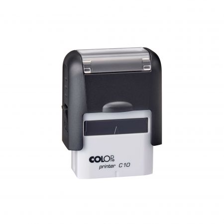 Zīmogs COLOP Printer C10, melns korpuss, sarkans spilventiņš (650-03701)