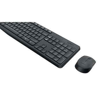 Komplekts LOGITECH MK235, bezvadu klaviatūra un pele, ENG, melna (250-05479)
