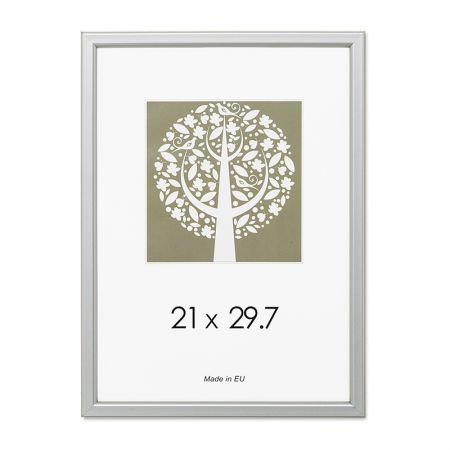 Foto rāmis, plastmasas, A4, 21x29,7 cm, sudraba krāsā (200-13775)