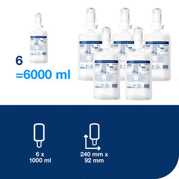 Putu ziepes TORK Premium Extra Mild S4, 1 L, bez smaržvielām (400-01282)
