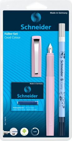 Tintes pildspalva SCHNEIDER ar maināmiem kārtridžiem Ceod Color, dažādas krāsas (200-14707)
