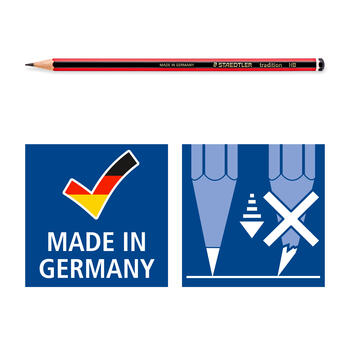 Zīmulis STAEDTLER TRADITION HB sarkans korpuss (200-06010)