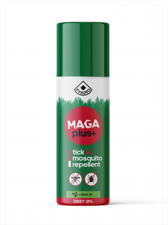 Līdzeklis pret odiem, ērcēm MAGA Plus, Deet 20% + Krustnagliņa, 150ml (400-10546)