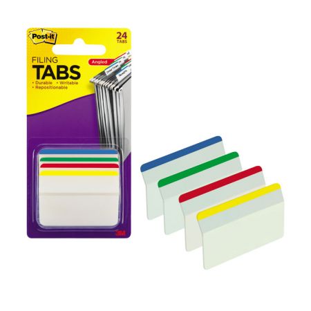 Pašlīpošie indeksi POST-IT 50.8x38mm 4 krāsās, ar locījumu (100-01011)