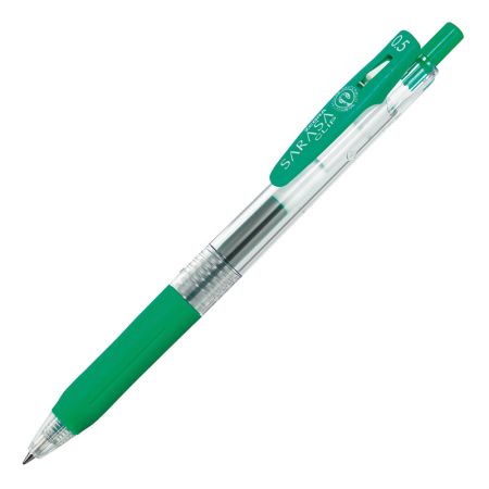 Gela pildspalva ZEBRA SARASA Clip Eco 0.5mm zaļa (200-08169)