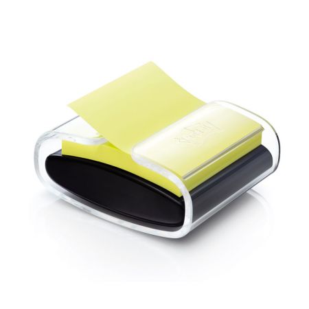 Turētājs Z-veida līmlapiņām Post-it Pro melns-caurspīdīgs (100-05655)