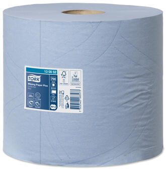 Industriālais papīrs TORK Advanced 420 W1/W2, 2 sl., 750 lapas rullī, 23.5 cm x 255 m, zilā krāsā (400-03654)