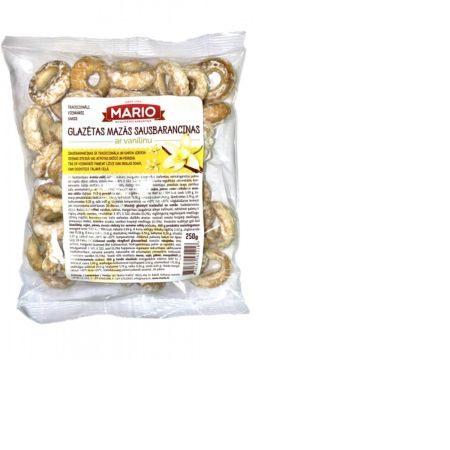 Sausbaranciņas MARIO, ar vanilīnu, glazētās, 250g (450-25765)