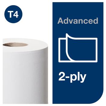 Tualetes papīrs TORK Advanced T4, 2 sl., 248 lapiņas rullī, , 10 cm x 34.72 m, 24 gab./iepak. (400-03694)
