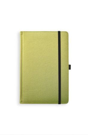 Klade - planotājs UNIVERSAL BLACK EDITION, A5,ar gumiju, laima krāsa (100-07409)