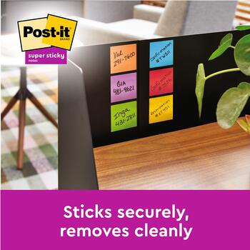 Piezīmju līmlapiņas Post-it Super Sticky, Oasis Color, 76 mm x 76 mm, 5 iepak./pakā (100-10394)