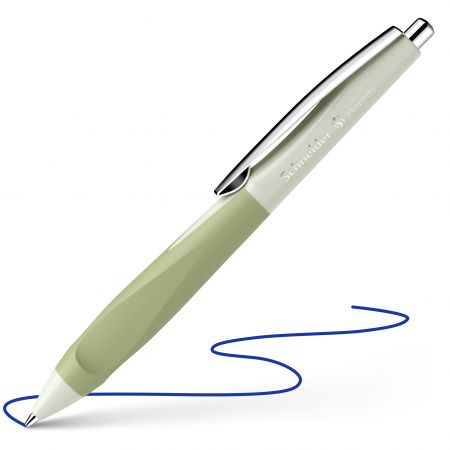 Lodīšu pildspalva SCHNEIDER Haptify grey-green-matcha, 775 M, zila (200-16599)