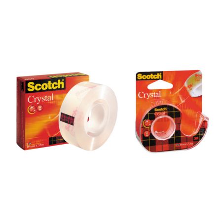 Līmlente 3M Scotch Crystal Clear 600 ar izmēru 19mm x33m (200-01965)