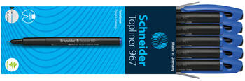Pildspalva liners SCHNEIDER TOPLINER 967, 0.4mm, melns korpuss, zila (200-00573)