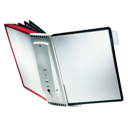 Sienas displejs DURABLE Sherpa Wall, 5 sarkanas un 5 melnas displeja kabatas (200-02510)