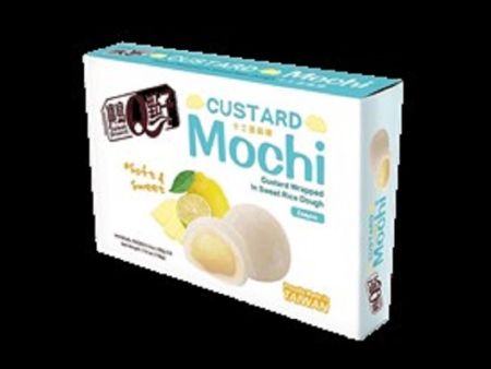 Japāņu rīsu kūka Custard Mochi, citrona garša, 168g (450-23517)