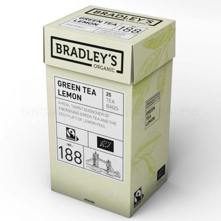 Bioloģiskā tēja BRADLEY'S ar citronu, 25gab (450-13108)