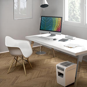 Dokumentu smalcinātājs LEITZ IQ Slim Home Office, P4, 23 L, 4x28 mm, 10 lapas (250-06973)