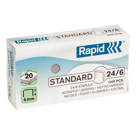 Skavas Rapid, Standard, 24/6, 1000 skavas/kastītē (200-07971)