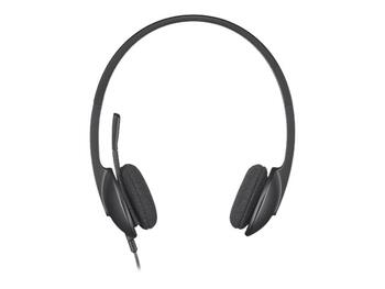 Austiņas LOGITECH H340 USB, melnas (250-08355)