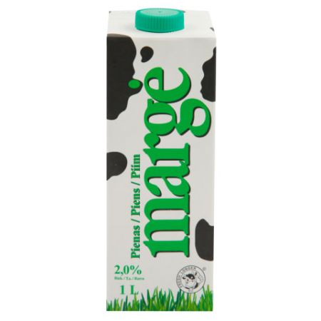 Piens MARGE 2 %, UHT, 1 L (450-00282)