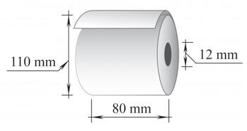 Termopapīra rullis 80x110mm, 110m, 55g., 2 gab / iepak (100-09462)