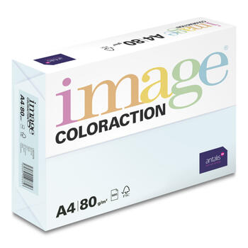 Krāsains papīrs IMAGE COLORACTION, A4, 80 gsm, 500 loksnes, LAGOON / PALE BLUE (100-10145)