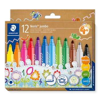Flomasteri STAEDTLER Noris Jumbo, 12 gab. (200-14632)