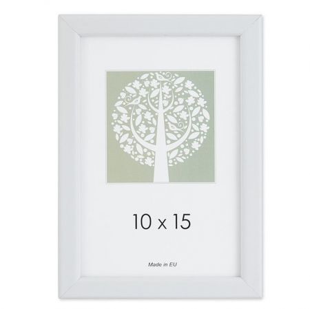 Foto rāmis, plastmasas, A5, 15 x 21 cm, baltā krāsā (200-13771)