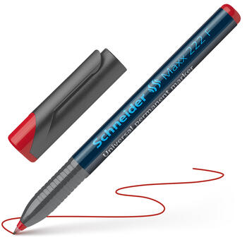 Noturīgais marķieris SCHNEIDER kodoskopa plēvēm OHP Maxx 222F, 0.7mm, sarkans (200-01506)