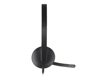 Austiņas LOGITECH H340 USB, melnas (250-08355)