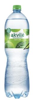Dzeramais ūdens  AKVILE ar laima aromātu, viegli gāz., 1,5l (450-12780)