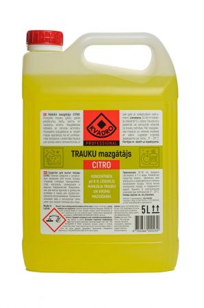 KVADRO Trauku mazgāšanas līdzeklis CITRO, 5l (400-08313)