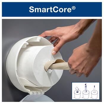 Tualetes papīrs TORK Advanced SmartOne Mini, 2 sl., 620 lapiņas rullī, 13.4x18 cm, 111 m, baltā krāsā (400-03710)