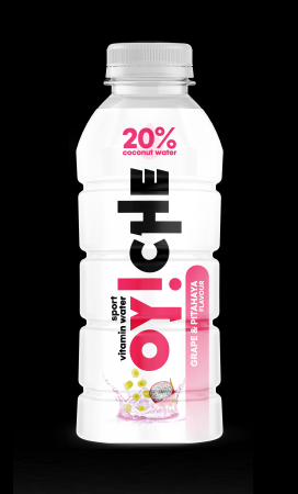 Vitaminizēts dzēriens OY!CHE, vīnogas, pitaja 20%, kokosriekstu ūdens, PET, 0.5l (DEP) (450-23519)