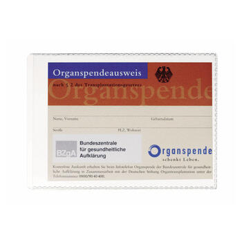 Dokumentu vāciņi Durable A7 (74x105mm) ar vaļēju augšmalu, caurspīdīgi, 1 gab. (150-01251)