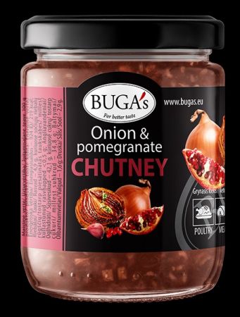 Sīpolu un granātābolu čatnijs BUGAS, 170 g (450-13621)