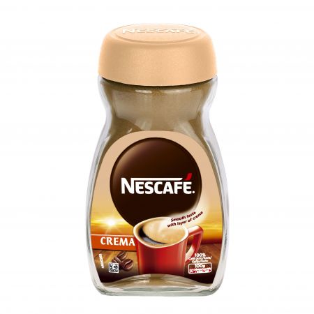 Šķīstošā kafija NESCAFE CLASSIC Crema, stikla burciņā, 100 g (450-10179)