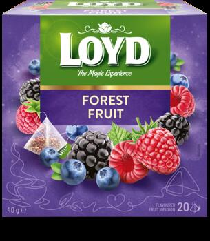 Augļu tēja LOYD Pyramids ar meža augļu garšu, 20x2 g (450-11630)