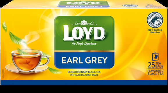 Melnā tēja LOYD Earl Grey, 25 x 1,7 g (450-25740)